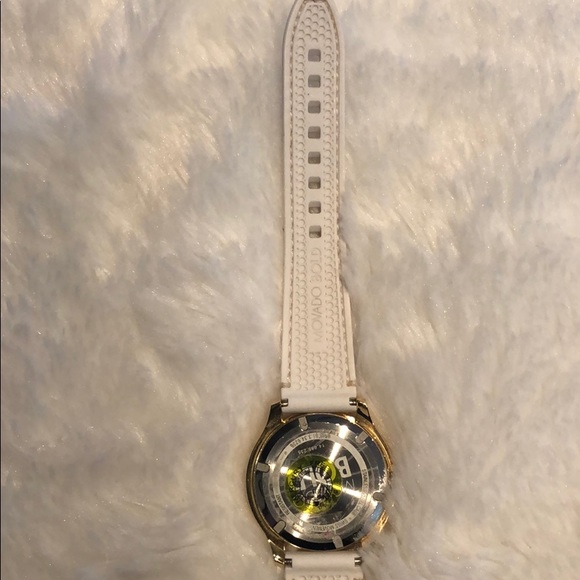 Movado Gold Watch with Smooth Silicone Band - Picture 3 of 4